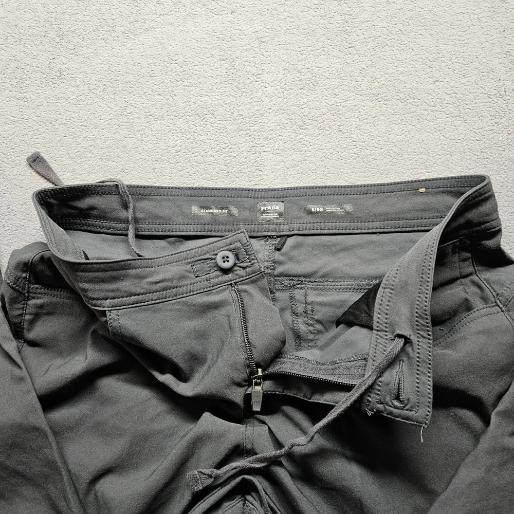 prAna Halle Jogger II Pants Womens 8 Charcoal Grey Hiking Outdoor 1971051
